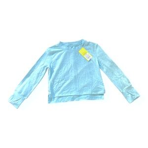 NWT Girls’ All in Motion Sky Blue Active Long Sleeve Pullover